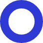 Decorative icon circle with blue border